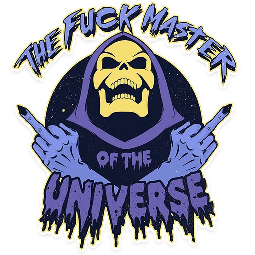 🖕 Стикер «Skeletor» для Telegram