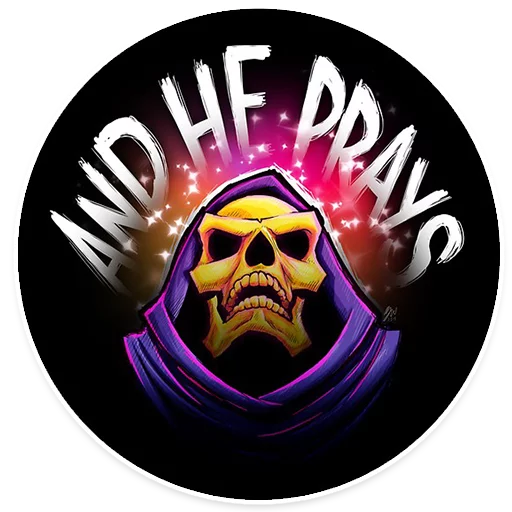 🙏 Стикер «Skeletor» для Telegram