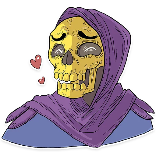 ❤ Стикер «Skeletor» для Telegram