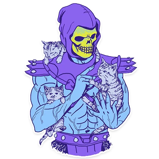 😺 Стикер «Skeletor» для Telegram