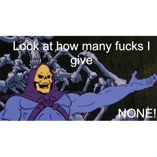 🖕 Стикер «Skeletor» для Telegram