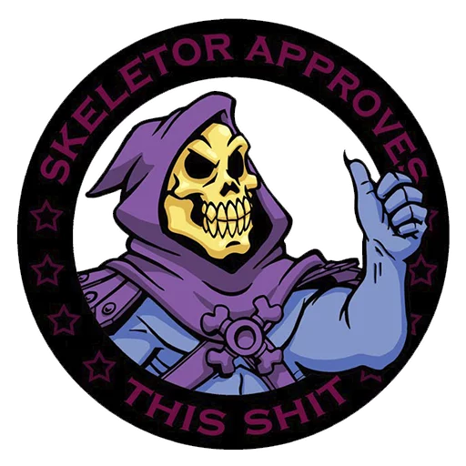 👍 Стикер «Skeletor» для Telegram