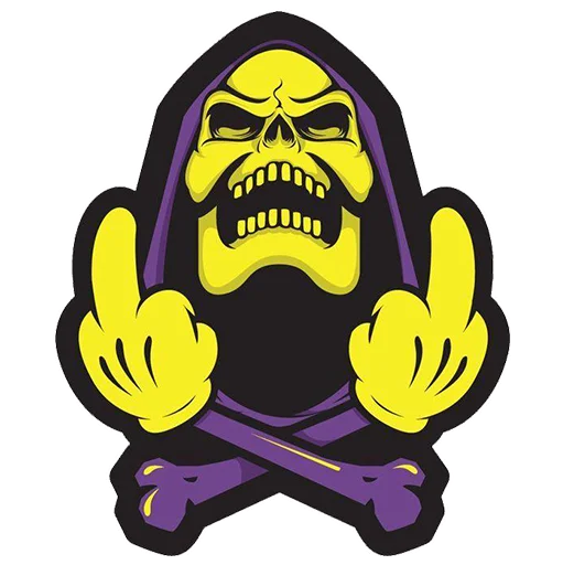 🖕 Стикер «Skeletor» для Telegram