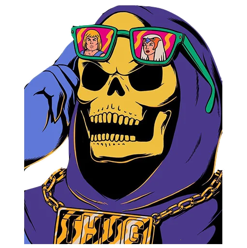 🤨 Стикер «Skeletor» для Telegram