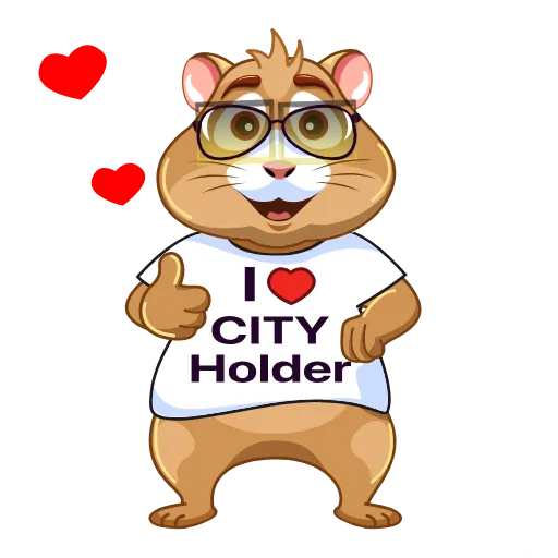 🐹 Стикер «City Holders» для Telegram