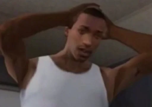 😞 Стикер «CJ / Gta san andreas» для Telegram