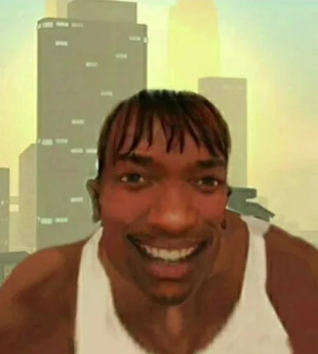 😁 Стикер «CJ / Gta san andreas» для Telegram