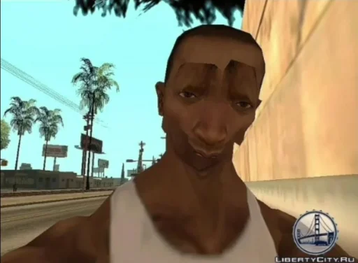 😚 Стикер «CJ / Gta san andreas» для Telegram