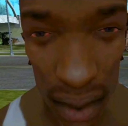 😳 Стикер «CJ / Gta san andreas» для Telegram