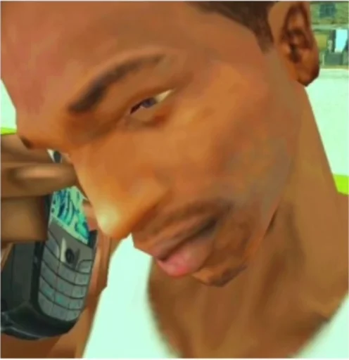 📞 Стикер «CJ / Gta san andreas» для Telegram
