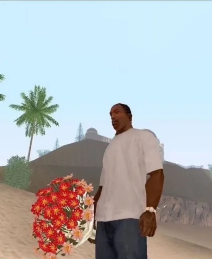 🌷 Стикер «CJ / Gta san andreas» для Telegram