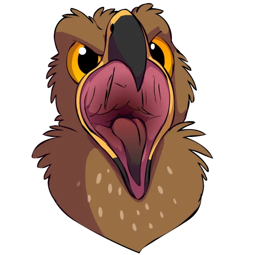 😋 Стикер «Clanga (Spotted Eagle)» для Telegram