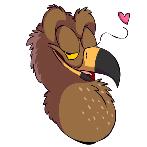 😘 Стикер «Clanga (Spotted Eagle)» для Telegram