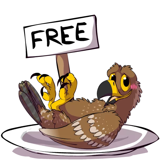 🍝 Стикер «Clanga (Spotted Eagle)» для Telegram