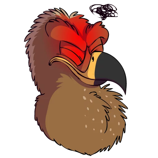 😠 Стикер «Clanga (Spotted Eagle)» для Telegram