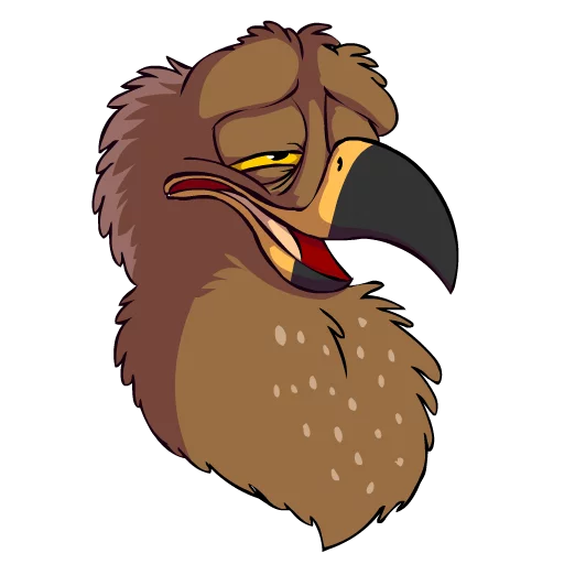 😫 Стикер «Clanga (Spotted Eagle)» для Telegram