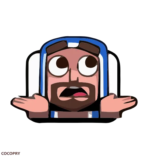 🤷‍♂️ Стикер «Clash royale» для Telegram