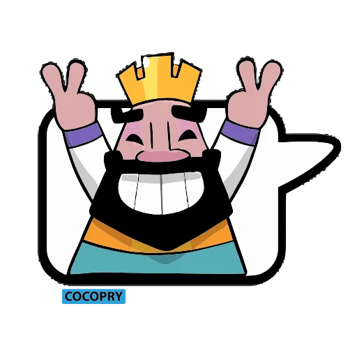✌️ Стикер «Clash royale» для Telegram