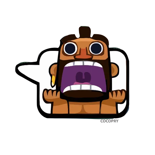 😱 Стикер «Clash royale» для Telegram