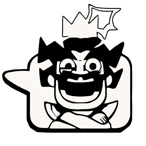 😈 Стикер «Clash royale» для Telegram