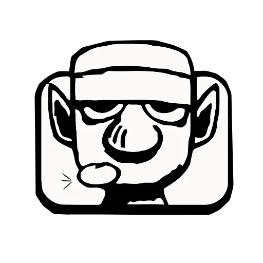 👅 Стикер «Clash royale» для Telegram