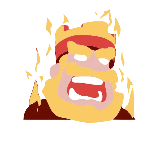 😡 Стикер «Clash royale» для Telegram