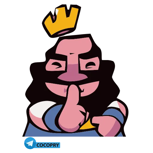 🤫 Стикер «Clash royale» для Telegram