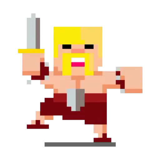 😅 Стикер «Clash pixels» для Telegram