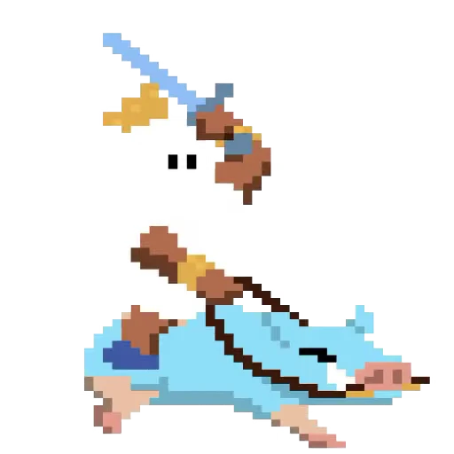 👻 Стикер «Clash pixels» для Telegram