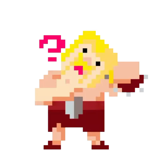 🤔 Стикер «Clash pixels» для Telegram