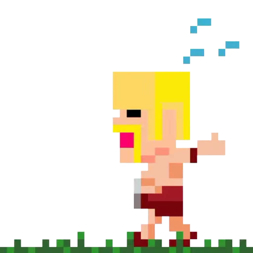 😲 Стикер «Clash pixels» для Telegram