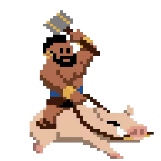 🐗 Стикер «Clash pixels» для Telegram