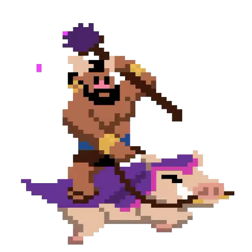 🦹‍♂️ Стикер «Clash pixels» для Telegram