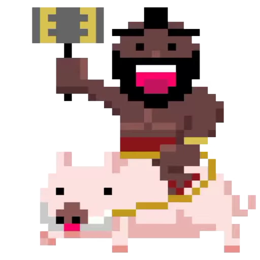 😎 Стикер «Clash pixels» для Telegram