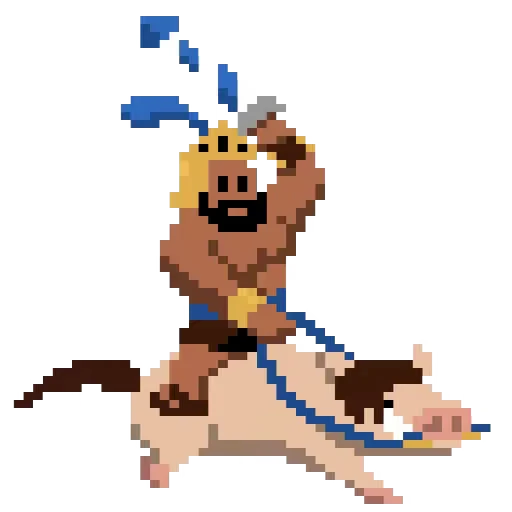 🤴 Стикер «Clash pixels» для Telegram