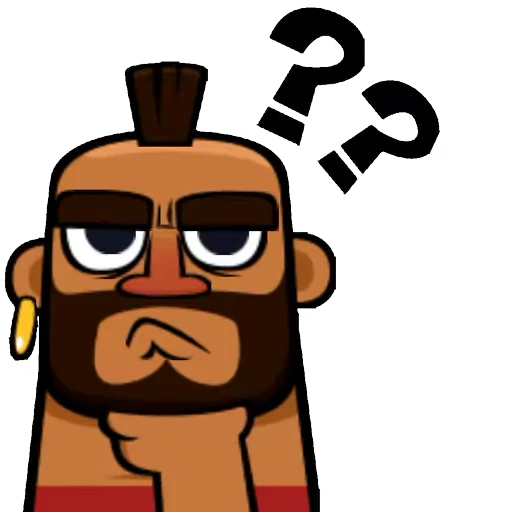 🤔 Стикер «Clash Royale emotes 2» для Telegram