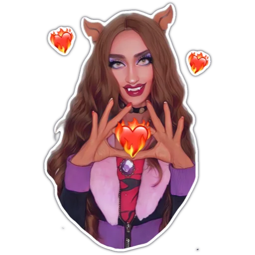 ❤️‍🔥 Стикер «CLAWDEEN WOLF» для Telegram