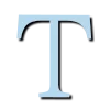 🩵 Эмодзи «Голубые буквы с тенью, русские и английские» для Telegram