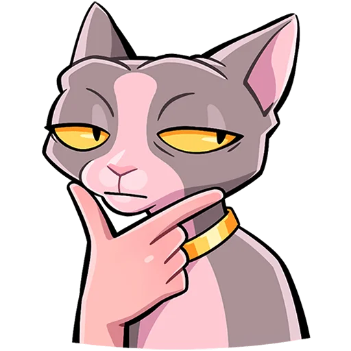 🤔 Стикер «Клео 2 Без Текста» для Telegram