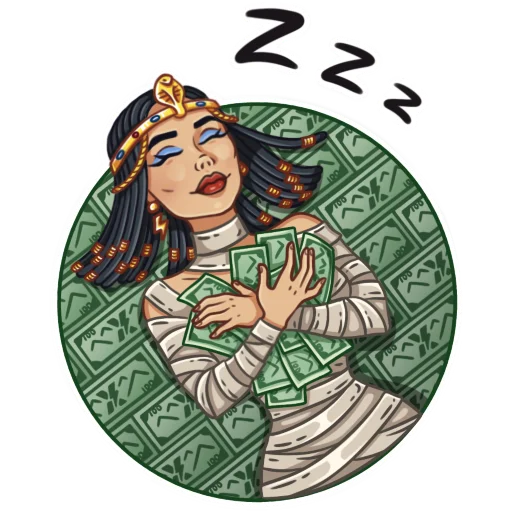 😴 Стикер «Cleopatra» для Telegram