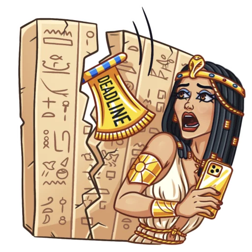 😨 Стикер «Cleopatra» для Telegram
