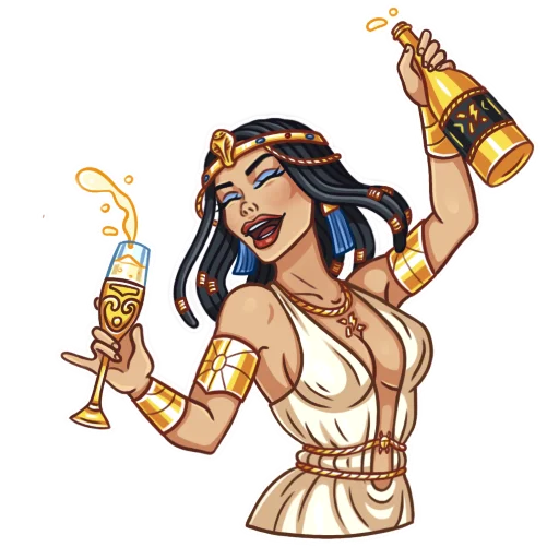 🍾 Стикер «Cleopatra» для Telegram
