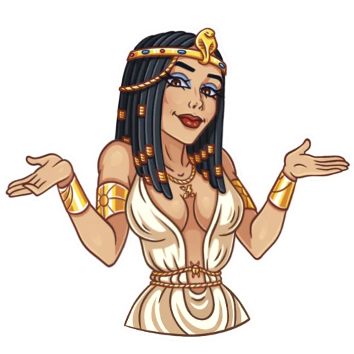 🤷‍♀️ Стикер «Cleopatra» для Telegram