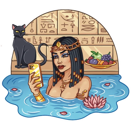 👩‍💻 Стикер «Cleopatra» для Telegram