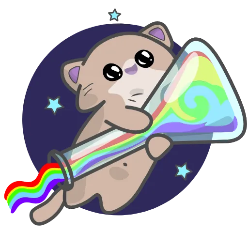 😆 Стикер «Clever Cat» для Telegram