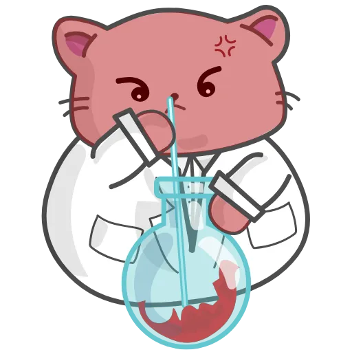 😀 Стикер «Clever Cat» для Telegram