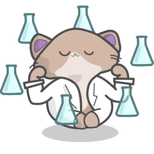 😀 Стикер «Clever Cat» для Telegram