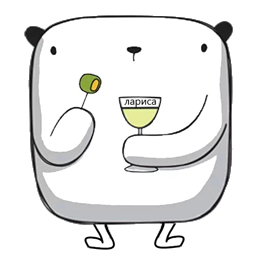 🍷 Стикер «Larisa» для Telegram
