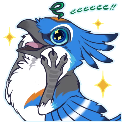 😍 Стикер «CLICK the sprouty jay» для Telegram