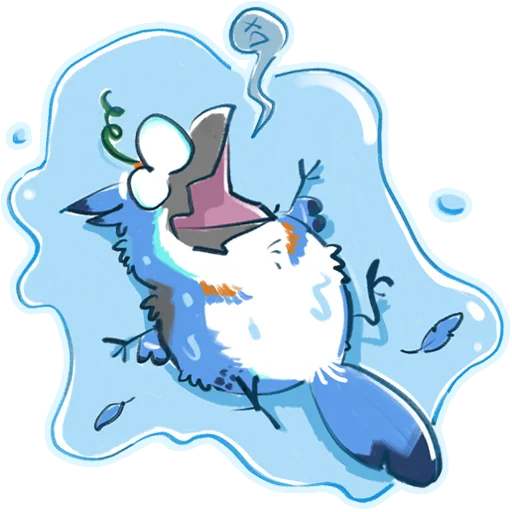 😱 Стикер «CLICK the sprouty jay» для Telegram